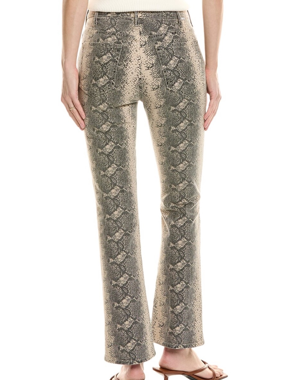 MOTHER The Hustler Flood Boa Babe Flare Jeans - Picture 2 of 11